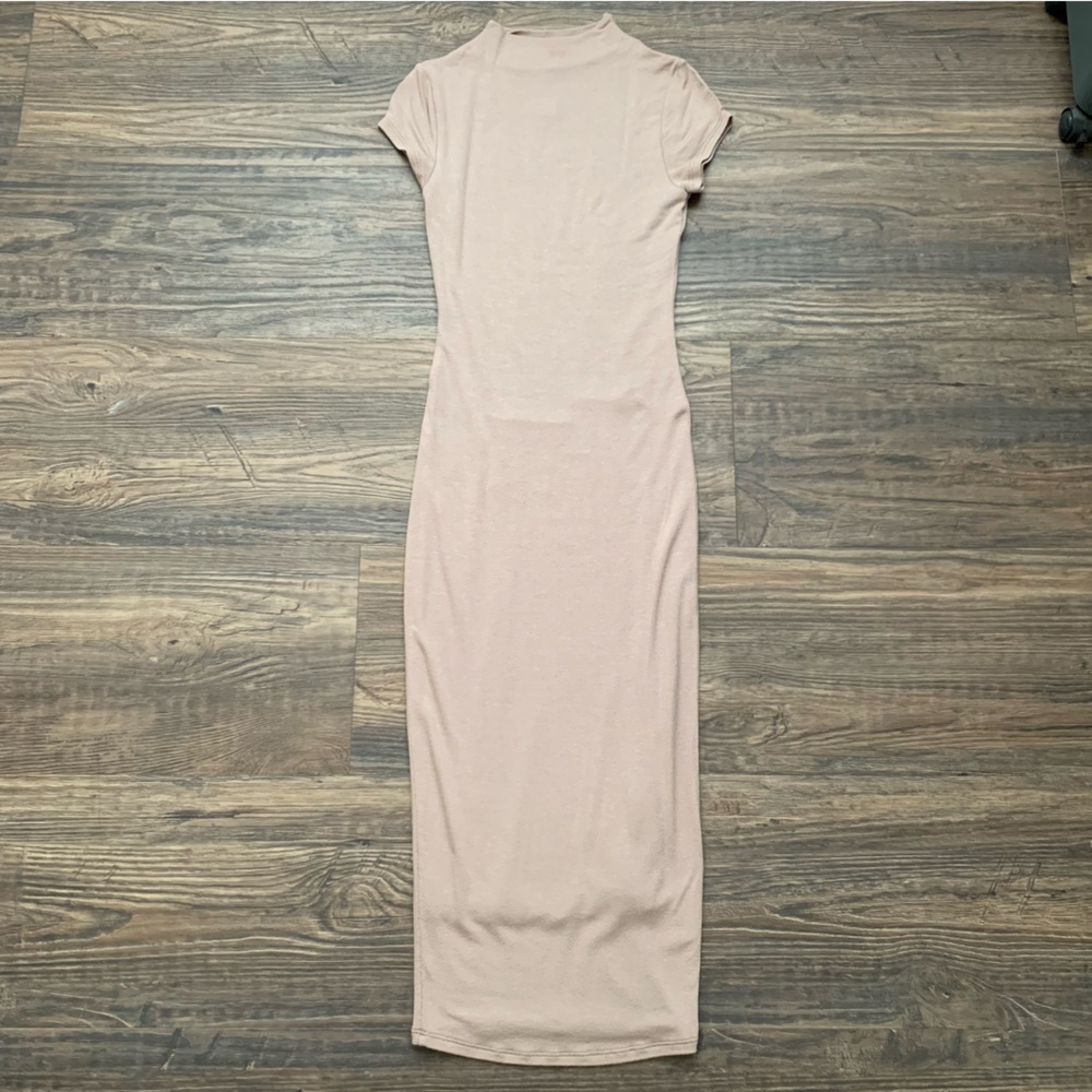 Taupe Midi Dress / Fashion Q